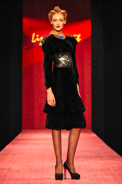 Rochie catifea G3721